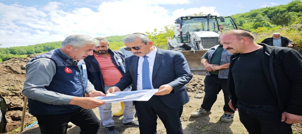 3.5 km içme suyu ve 1.7 km'lik kanalizasyon hattı 