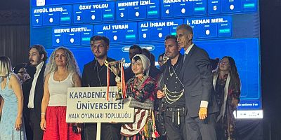 KTÜ HALK DANSLARI TOPLULUĞUNDAN TÜRKİYE ÜÇÜNCÜLÜĞÜ