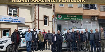 Sürmene Ziraat Odası Başkanı Ekrem Yılmaz: “Hizmet Aracımızı Yeniledik”