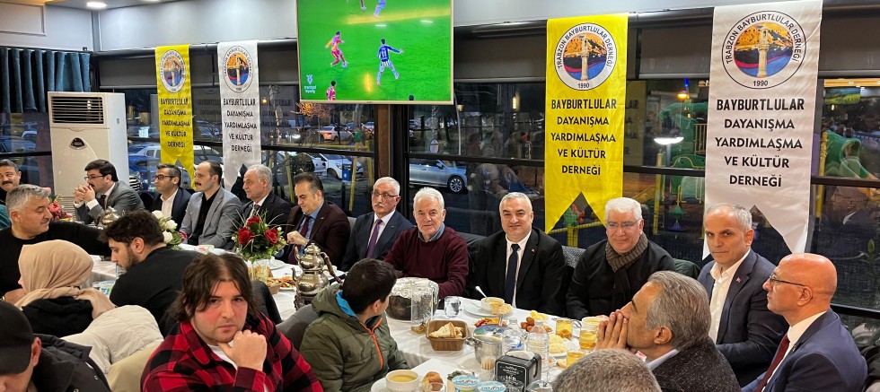 Trabzon Bayburtlular Derneğinden yoğun katılımlı iftar…
